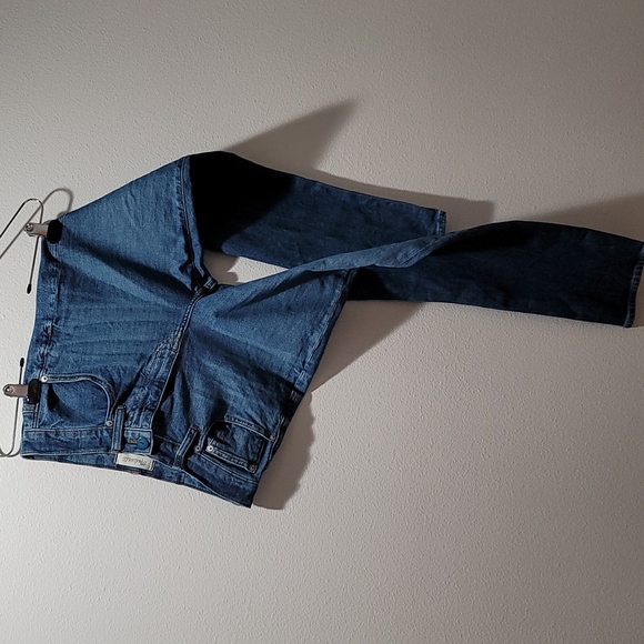 MADEWELL STRAIGHT LEG HIGH WAISTED DENIM BLUE MOM JEANS ECO SLIM BOYJEAN PANT 26 - Picture 16 of 16